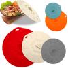 5Pcs Silicone Microwave Bowl Cover Heat Resistant Pot Lid Household Suction Cover  Cup