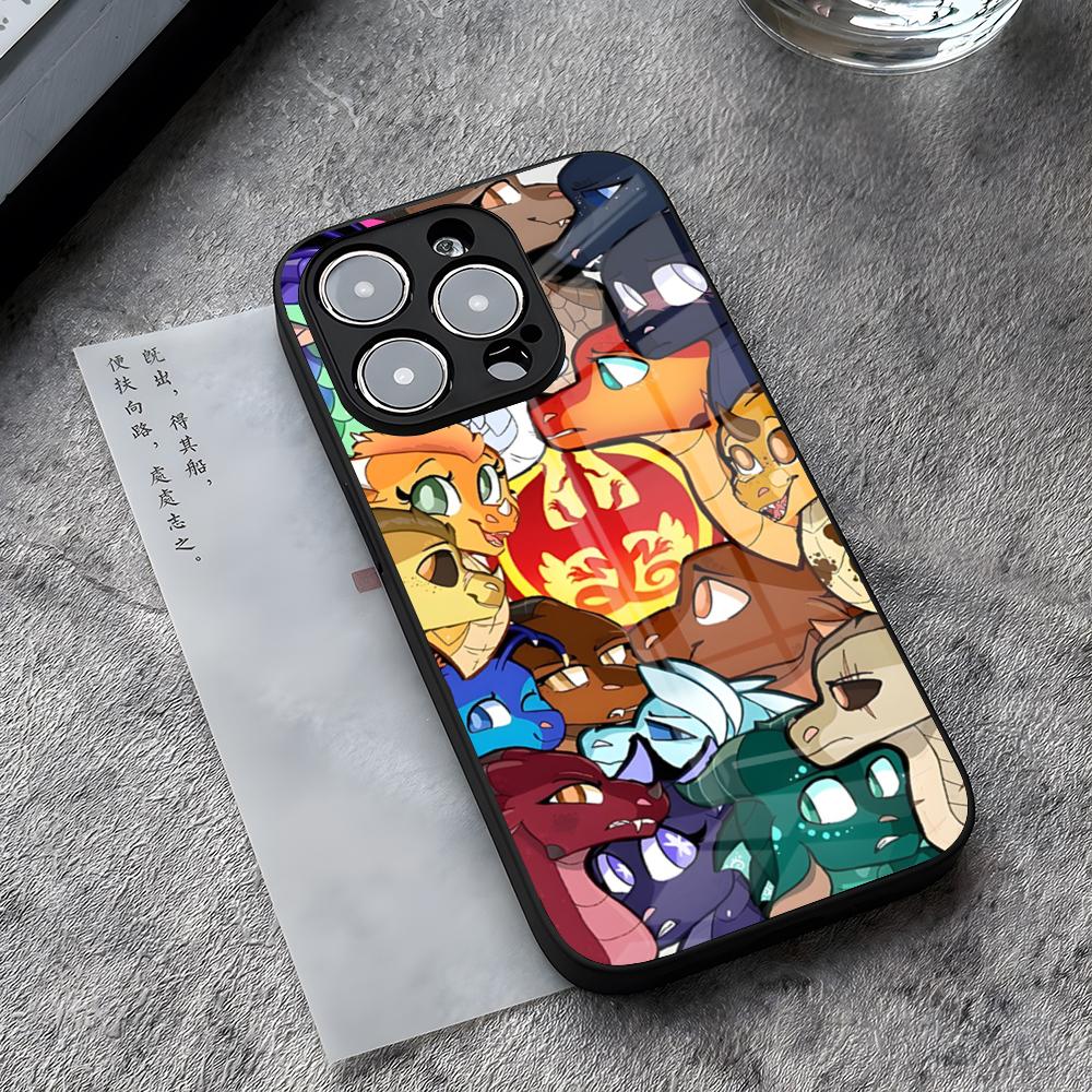 Wings Of Fire Dragons Cartoon Phone Case For IPhone 17 Pro Max 14 Pro 15 12 11 13 Mini X XR XS 16 Plus SE Glass Cover