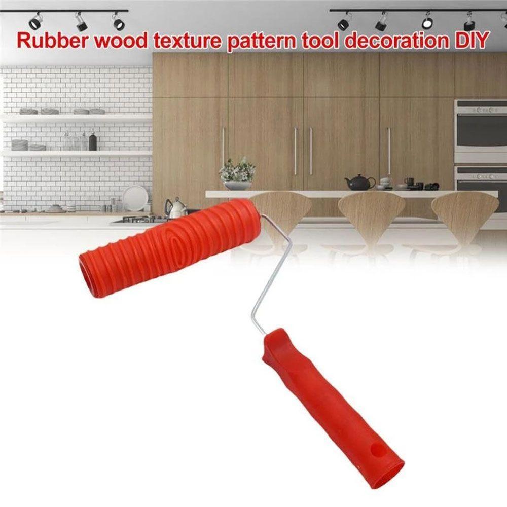 Arts Imitation Wood Pattern Tool Paint Texture Wood Grain Paint Roller Painting Grain Pattern Tool