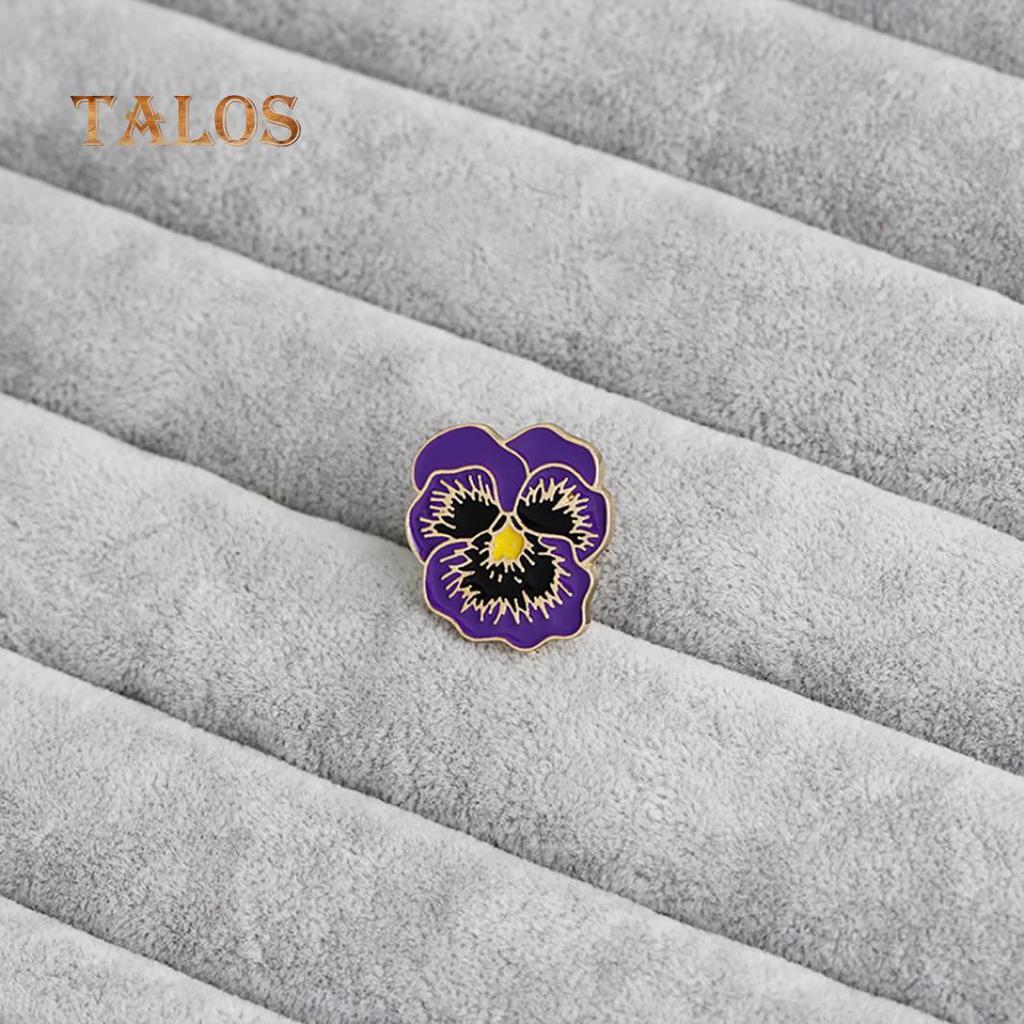 Men Women Enamel Flower Brooch Lapel Pin Denim Hat Suit Badge Jewlery Decor Beauty