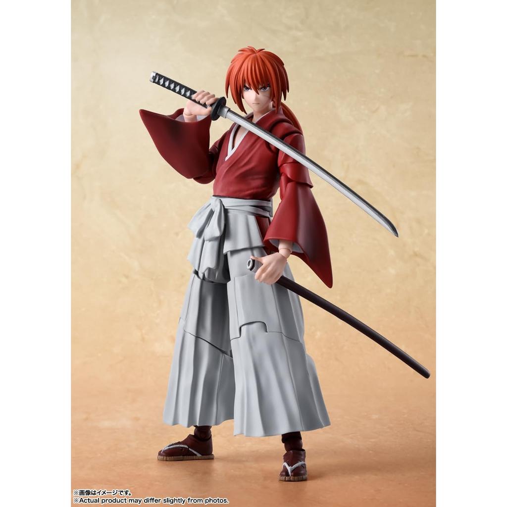 С.Х.. Фигурка Figuarts Rurouni Kenshin -Meiji Swordsman- Kenshin Himura 135 мм из ПВХ и АБС окрашенная