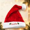 Mother Father Kids Family Matching Santa Hat Embroidered Plush Santa Cap  Xmas Party Gift