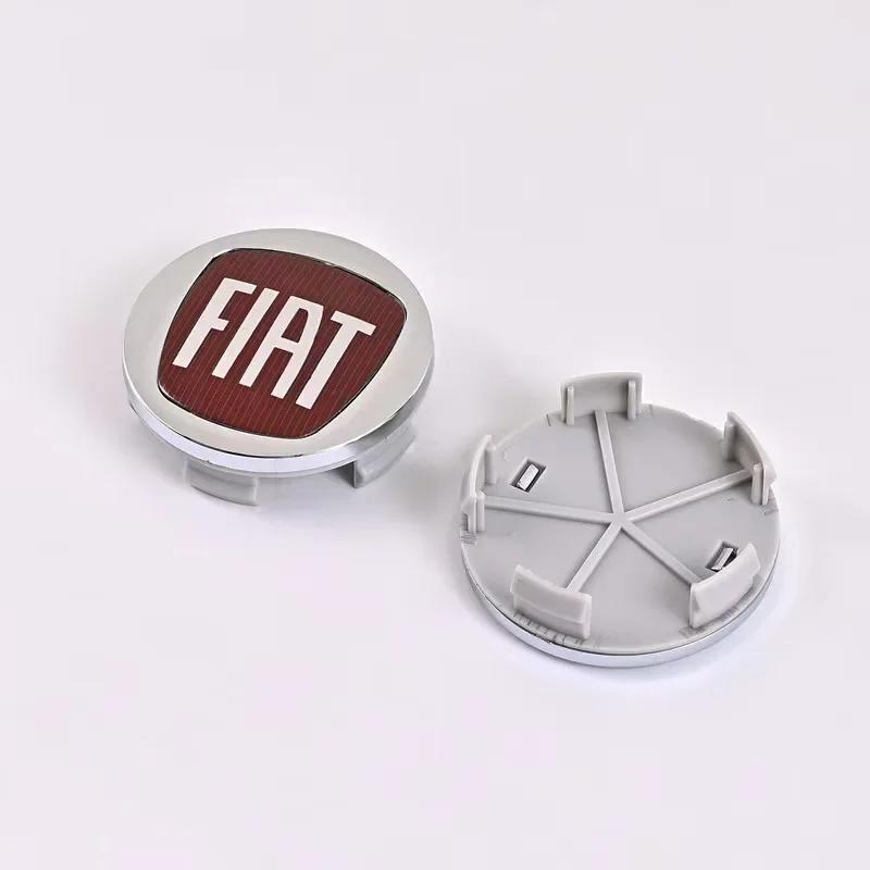 4pcs 50mm 60mm For Fiat 500 Car Wheel Center Hub Original Rim Cap Cover Emblem Badge Auto Styling Accessories