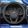 Universal Genuine Leather Steering Wheel Cover for Hyundai Ix35, Elantra, Mistra, Lingdong, Langdong, Reina