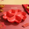 1Pc Candy Plate Dried Fruit Plate Fruit Basket Heart-Shaped Fruit Plate Candy Plate Snacks Nuts Bowl Bowl Box Container