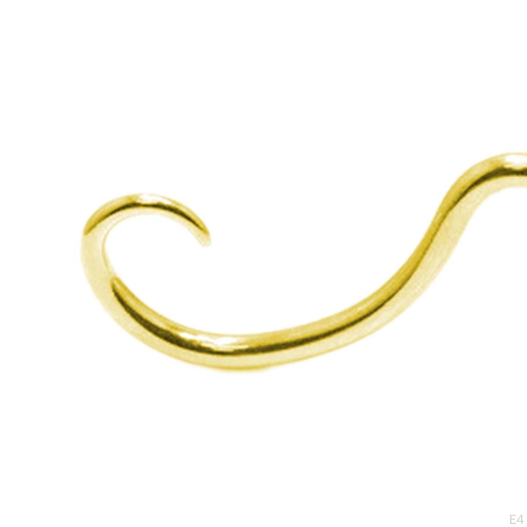 Классическое кольцо в носу с усами для особых случаев