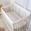 3Pcs Crib Rail Cover Soft Crib Rail Edge Protector Anti-Collision Teething Strip Universal Baby Crib Corner Guard Safety Bumper