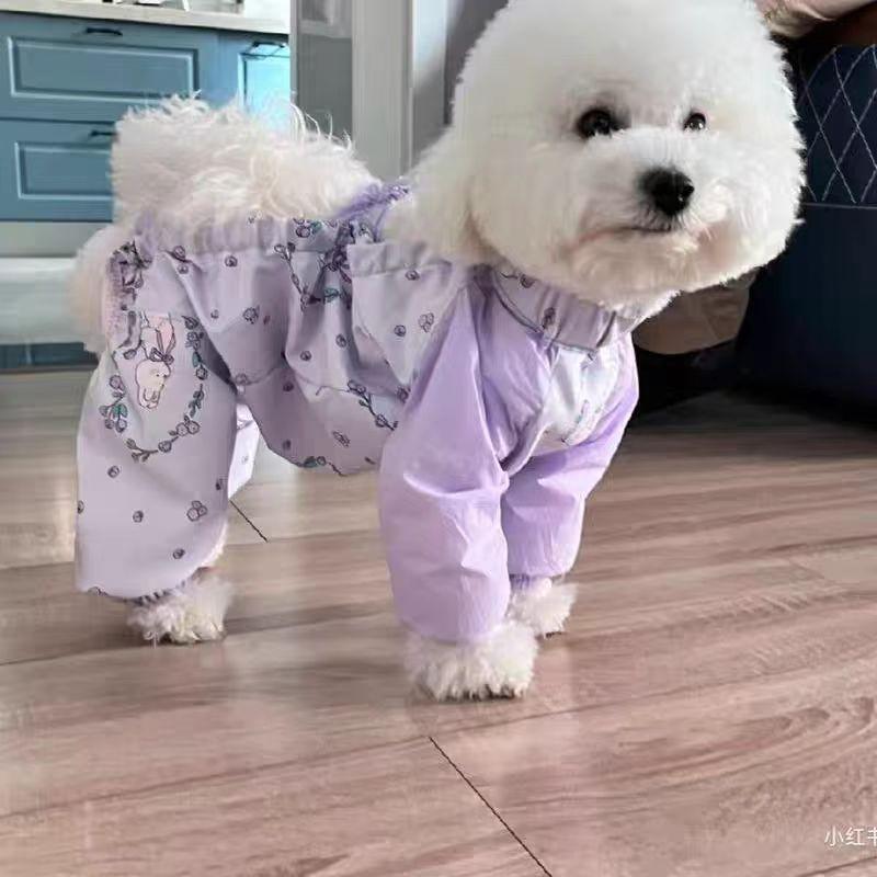 Новые стильные леггинсы для щенков, легкие и тонкие, цельные, на четыре сезона, пыленепроницаемые, грязные, защищающие от насекомых, прогулочные штаны, которые можно вытащить из одежды для собак