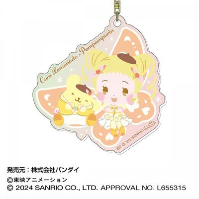 Sanrio Yes PreCure 5 Gogo X Sanrio Персонажи Aurora Акриловый брелок 03 Cure Lemonade X Pompompurin
