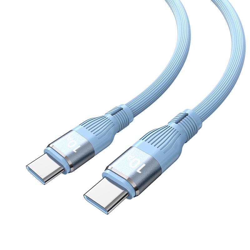 Быстрозарядный кабель 120 Вт двойного типа Type-C для Apple 15/16 и ноутбуков Huawei, 6A Flash Charging, совместимый с PD