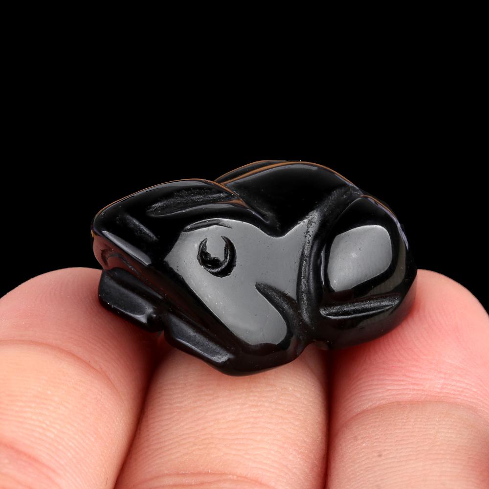 1 шт., мини-исцеляющий кристалл, резные украшения в виде лягушки, декоративные украшения из натурального камня, энергетический страж, домашний декор, ювелирные изделия, небольшая мебель для подарков на Хэллоуин