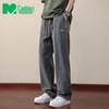 Мужские летние джинсы прямого кроя в стиле business casual