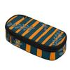 Pencil Bag Durable 300D Polyester Roomy Interior Secure Zipper with Main Pocket Mesh Layer and Removable Pen Divider for Students