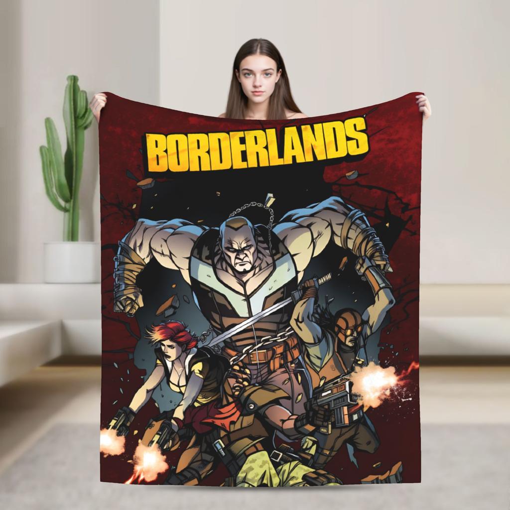 B-Borderlands 2 Крутое Игровое Одеяло Качественное Супер Теплое Плед Осенний Пикник Домашний Декор Графическое Покрывало