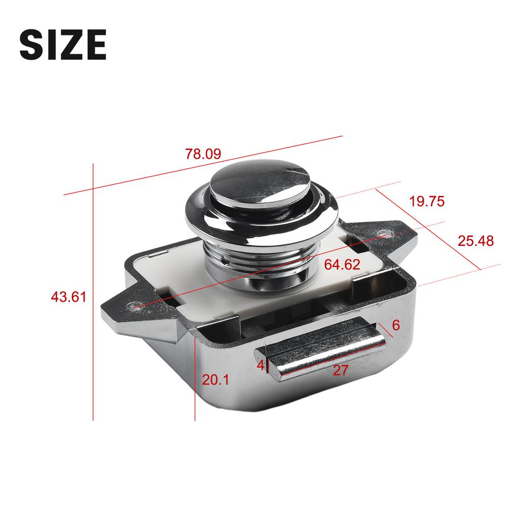 Дверца шкафа Кнопка замка Campervan Шкаф Мебель