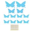 12Pcs/Set 3‑Dimensional Sticker Simulation Flash Wallpaper Living Room Wedding Wall Art for Home