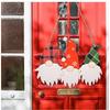 Decoration Christmas Wooden Three Head Rudolph Door Hanging Home Decoration Wall