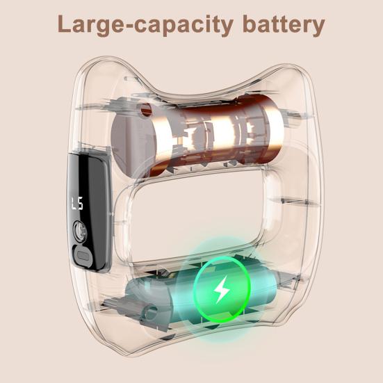 Электрическое кольцо для фасциального массажа, 5 регулируемых уровней интенсивности, облегчение мышц, сжигание жира, беспроводное