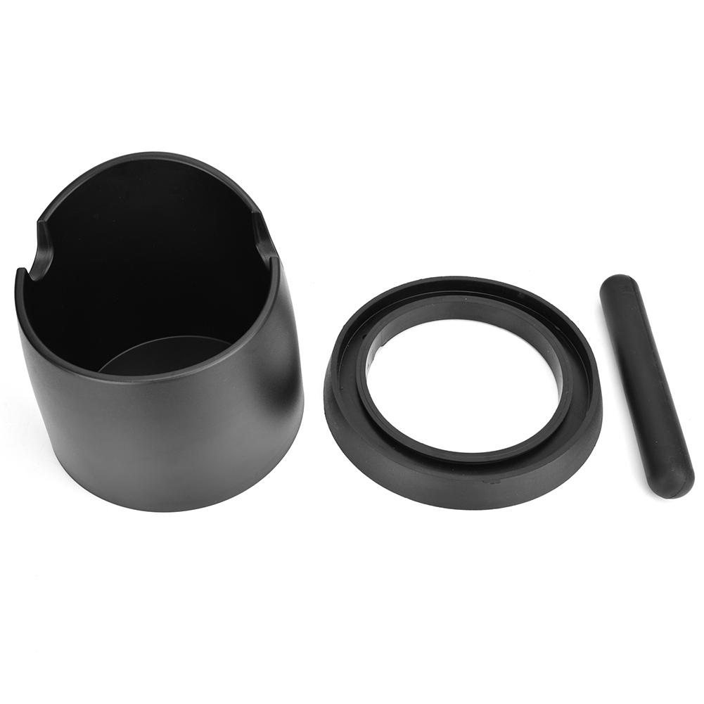 Large Plastic Coffee Knock Out Box Espresso Coffee Grounds (Black)
