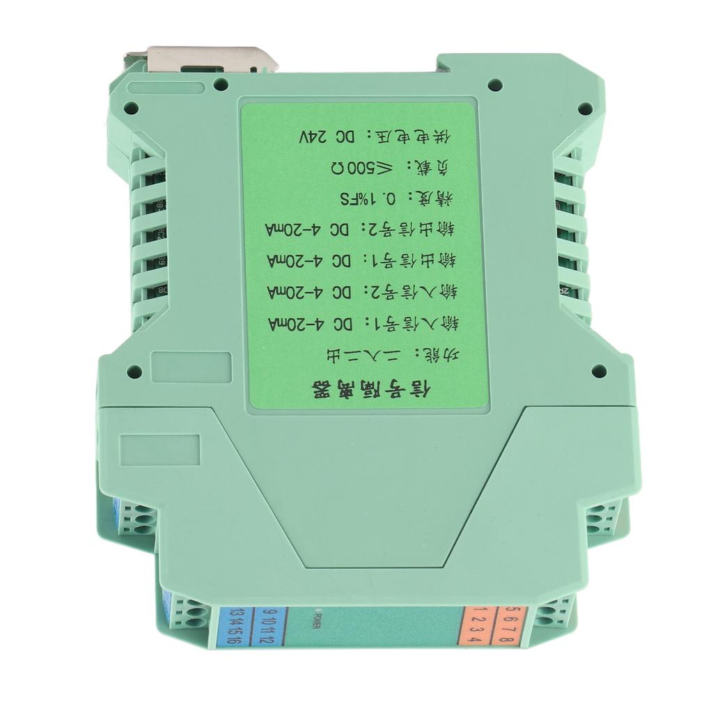 Изолятор сигнала тока 2 в 2 выхода передатчик сигнала DC 4‑20 мА DC 24 В для управления ПЛК