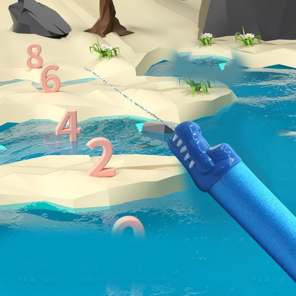 Выдвижные Водяные пистолеты Акула/Крокодил из жемчужного хлопка EVA Водяной бластер для детей и семейного веселья Игрушка для воды для бассейна и пляжа