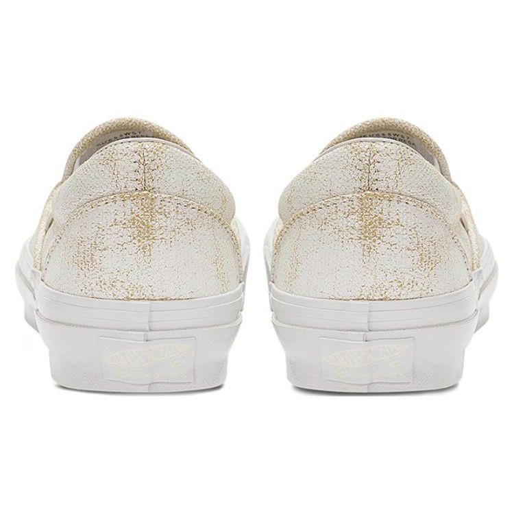 Vans Белые кроссовки унисекс без шнуровки OG Classic Slip-On LX, разноцветные VN0A32QNWTM