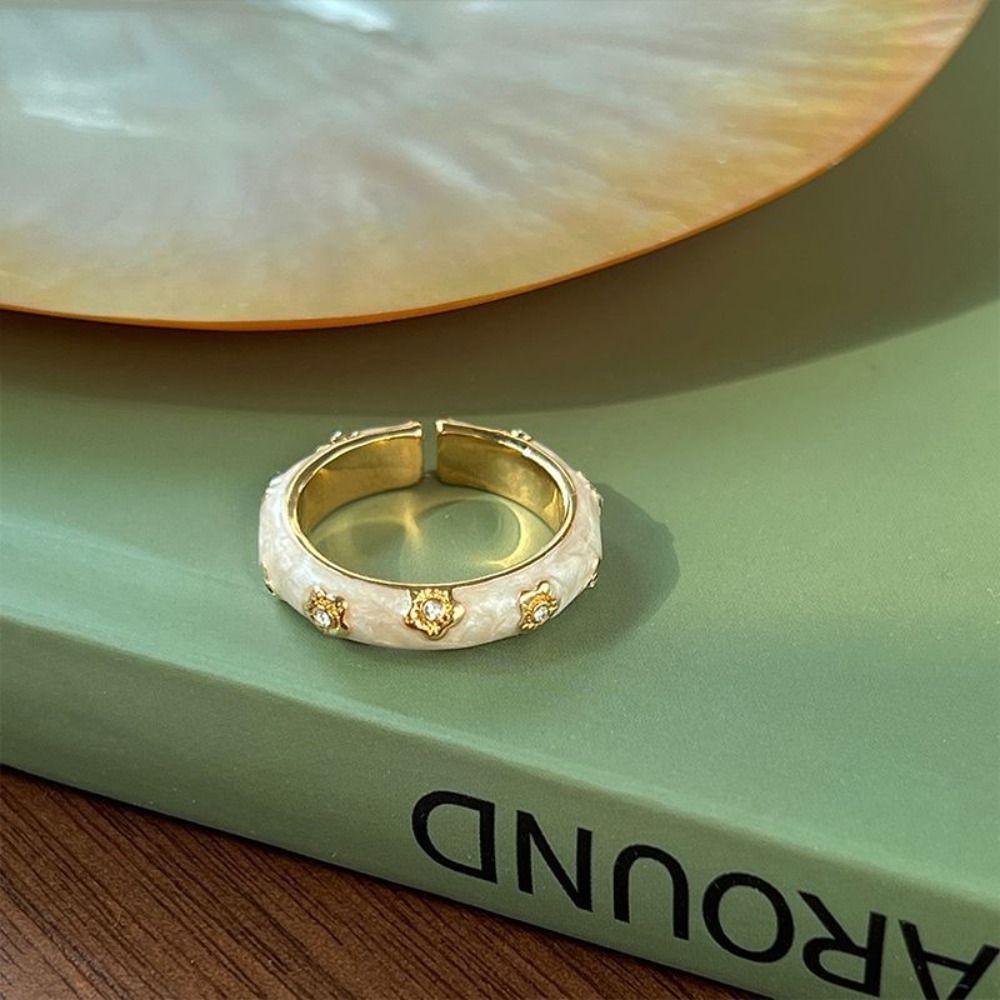 Sweet Cuff Ring Temperament Rabbit Design Daily Jewelry Personality Finger Ring  Festival Ornaments