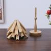 3/4 шт деревянные подставки под горячее, набор термостойких подставок с подставкой в форме дерева
