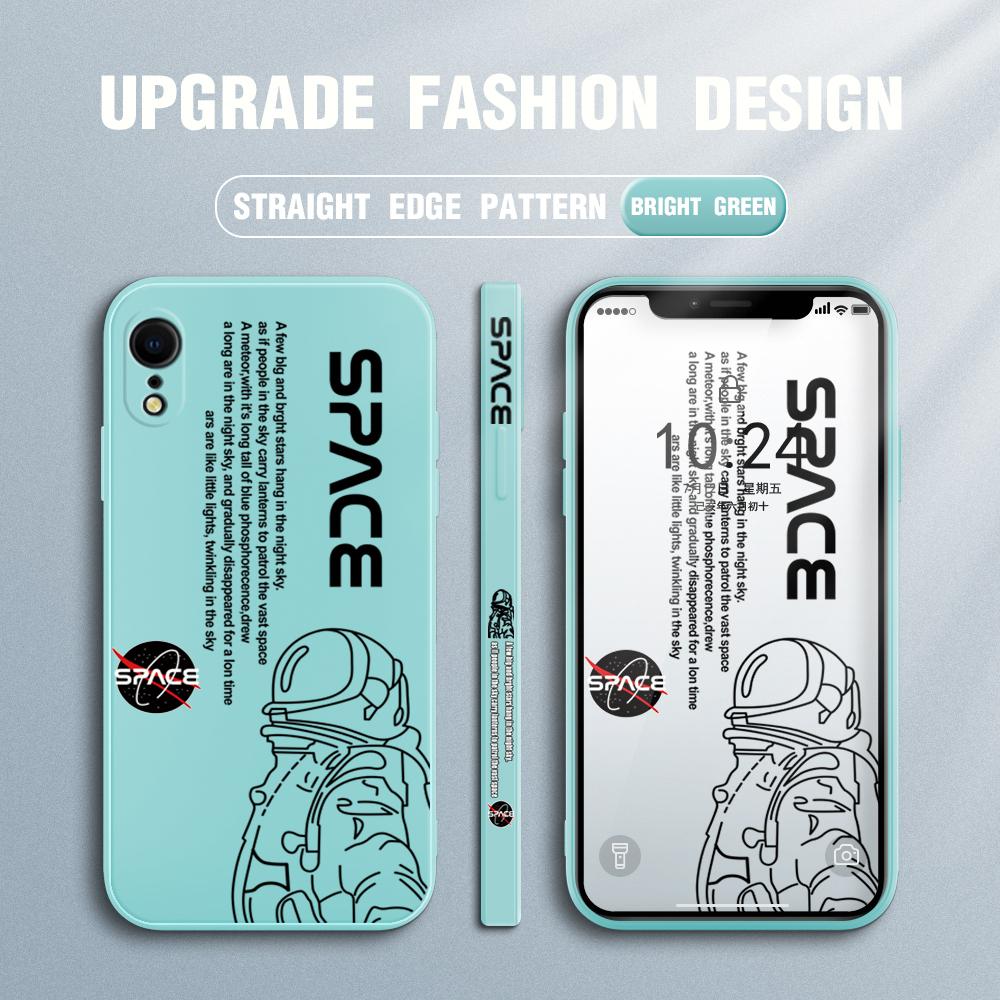 Стильный чехол для телефона с астронавтом для Redmi Xiaomi POCO Note 10 Pro 9 9A 9T 10C 8 7 11 Lite 5G X3 M3 с квадратным краем, мягкая полная защита камеры, мягкий чехол из ТПУ