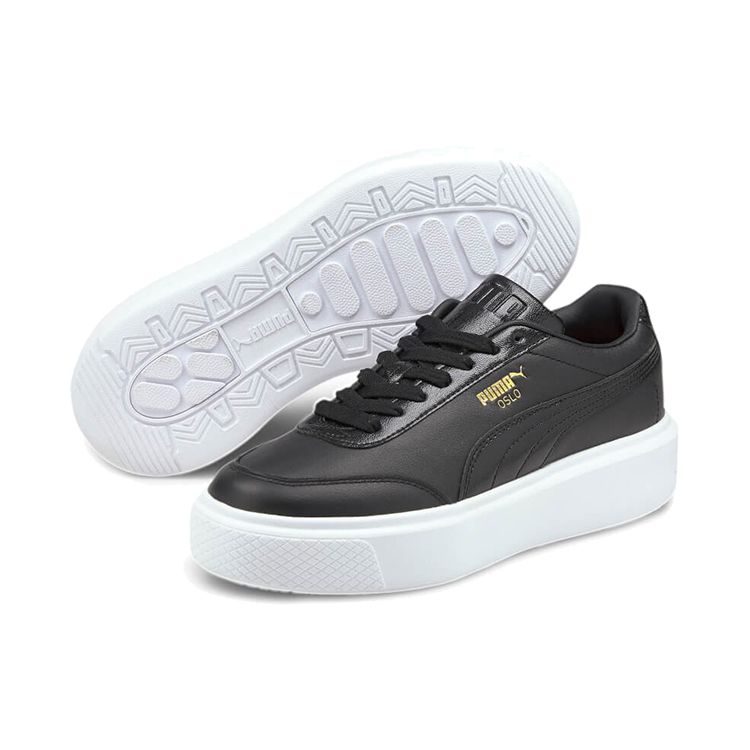 Puma Кроссовки Oslo Maja Черные женские Team-Gold 374864-02