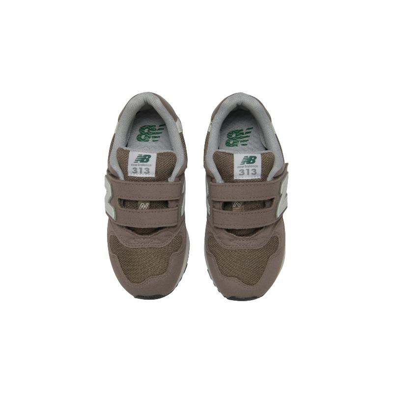 New Balance Детские 313 Липучка Коричневый Белый PO313JH
