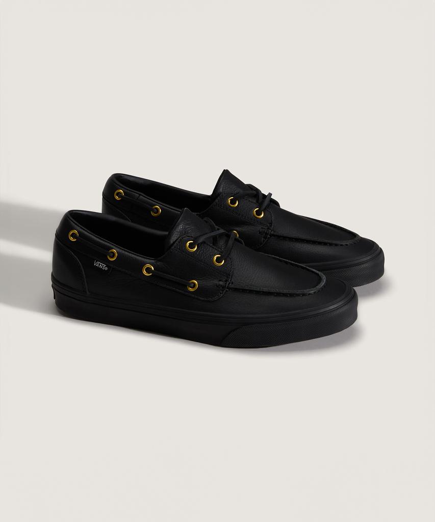 Лоферы Vans с 2 люверсами - (Натуральная кожа) Черный / Vn000Z11Cjk1