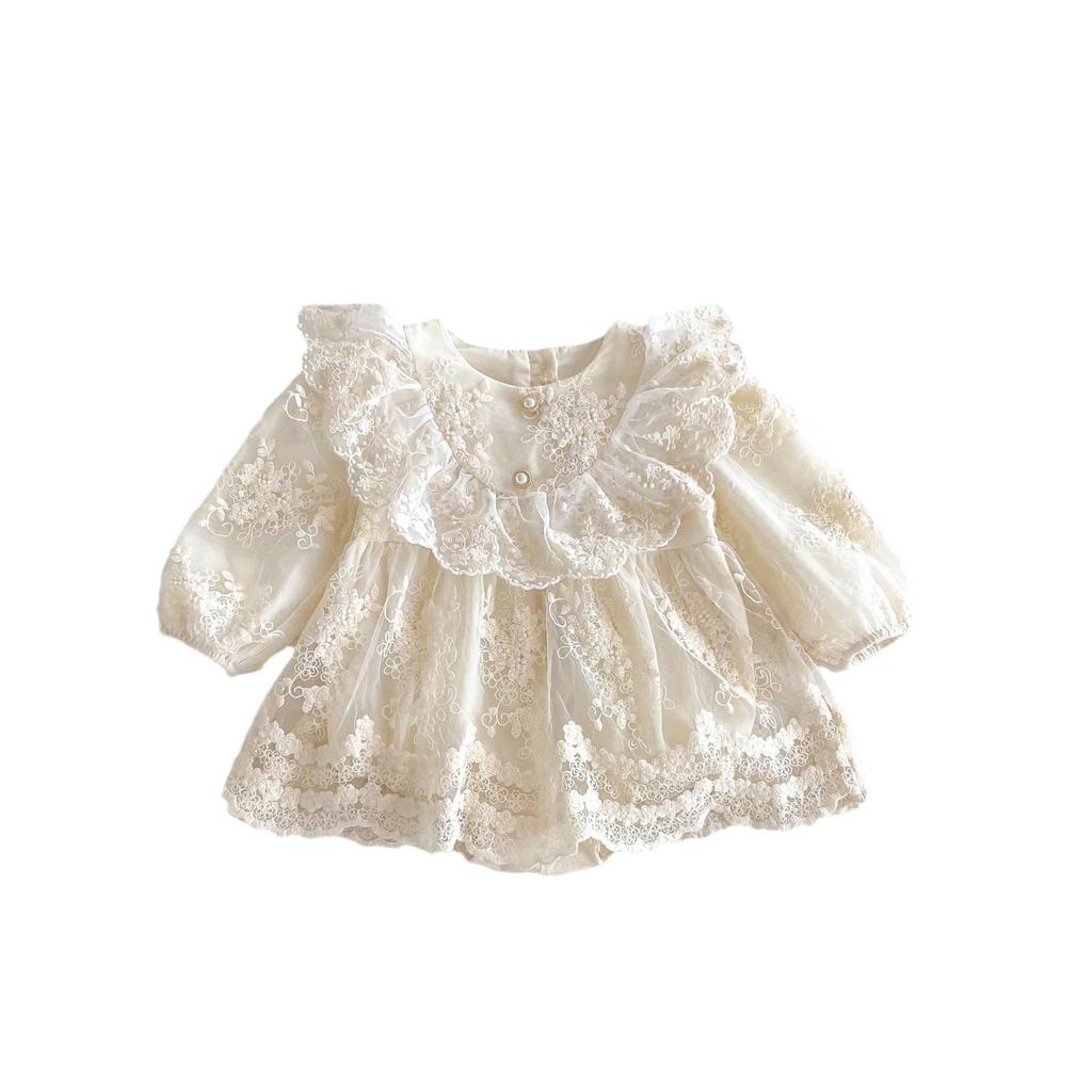 Платье-комбинезон принцессы для новорожденных и годовалых малышей на весну и осень.