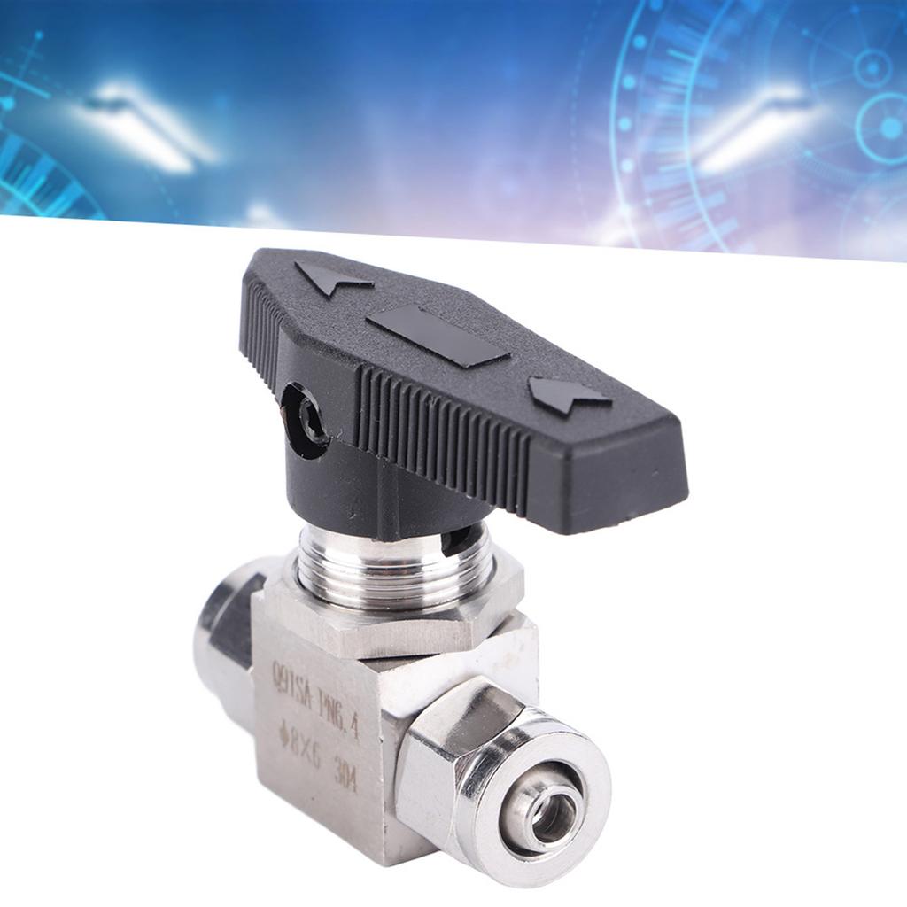 Прямой шаровой кран из нержавеющей стали 304, быстроповоротный шаровой кран для воды, воздуха, трубы(8 X 6мм )