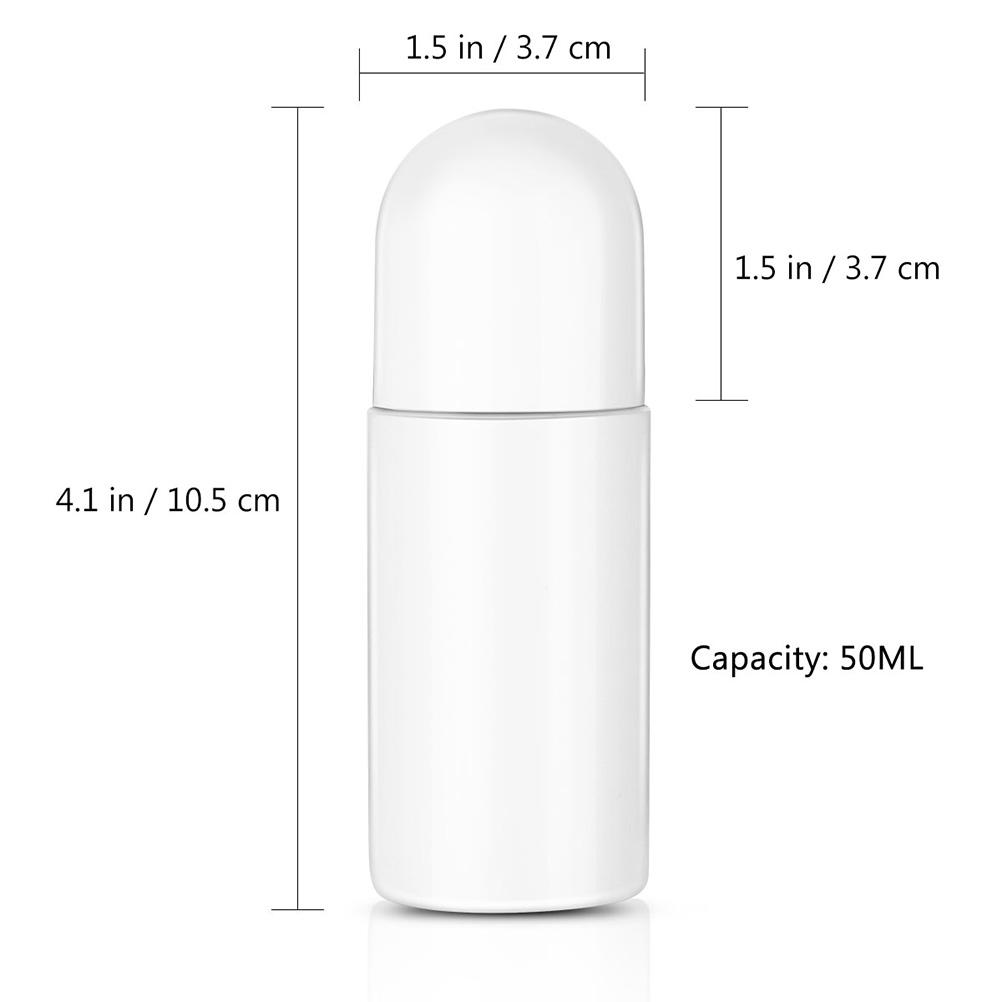 10 шт., 50 мл, пластиковые роликовые бутылки, бутылки для дезодоранта, пустые многоразовые рулонные бутылки для Essential O
