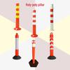 Jitai 75cm Reflective Rubber Traffic Safety Post