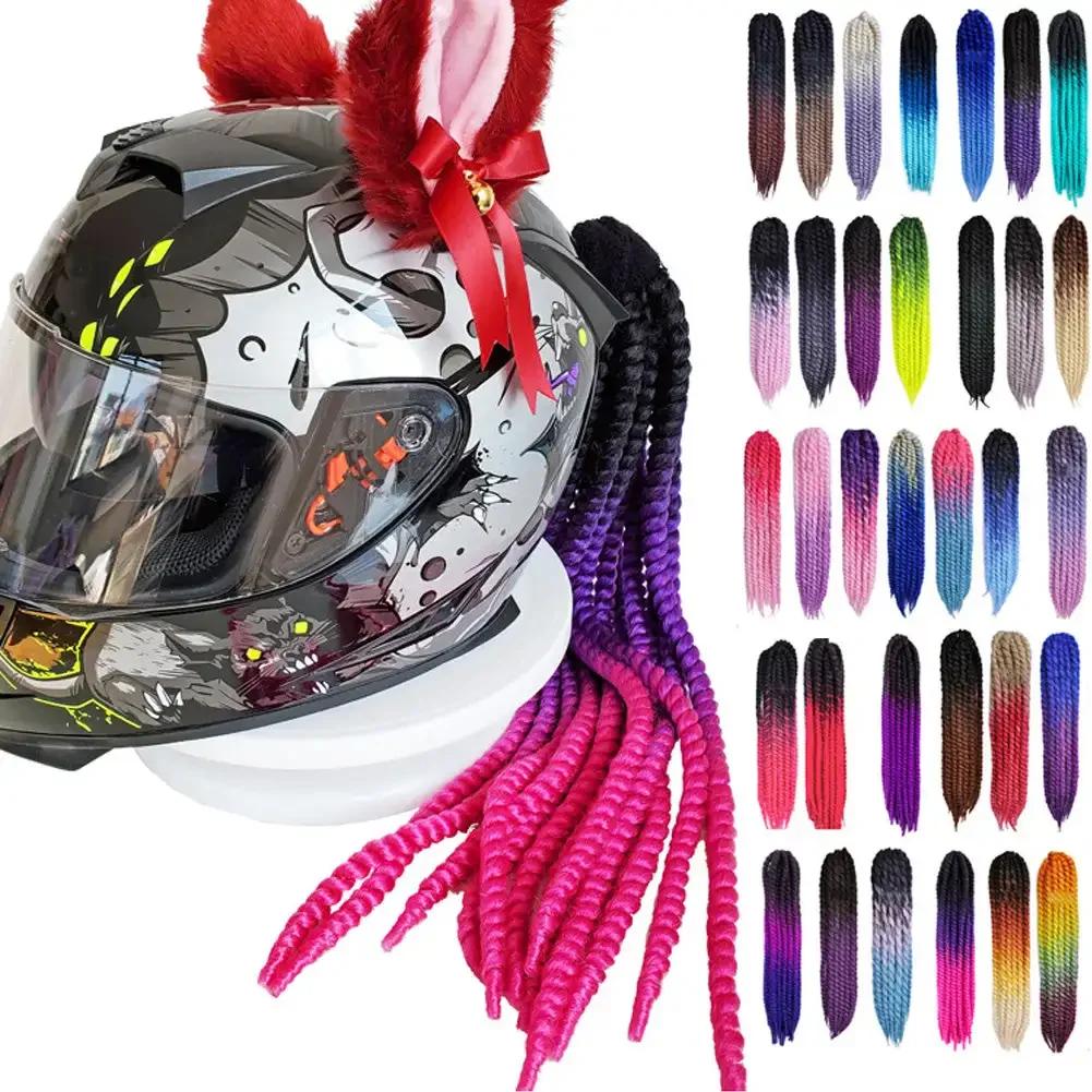 Мотоциклетный шлем Косички Конский хвост с присоской Мотоциклетные косички Женщины Мужчины Casco Moto Конский хвост Аксессуары для мотоциклов