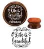 Printtoo Wooden Rubber DIY Stamp Life Is Beautiful Scrap-booking Craft Textile Stamps-2