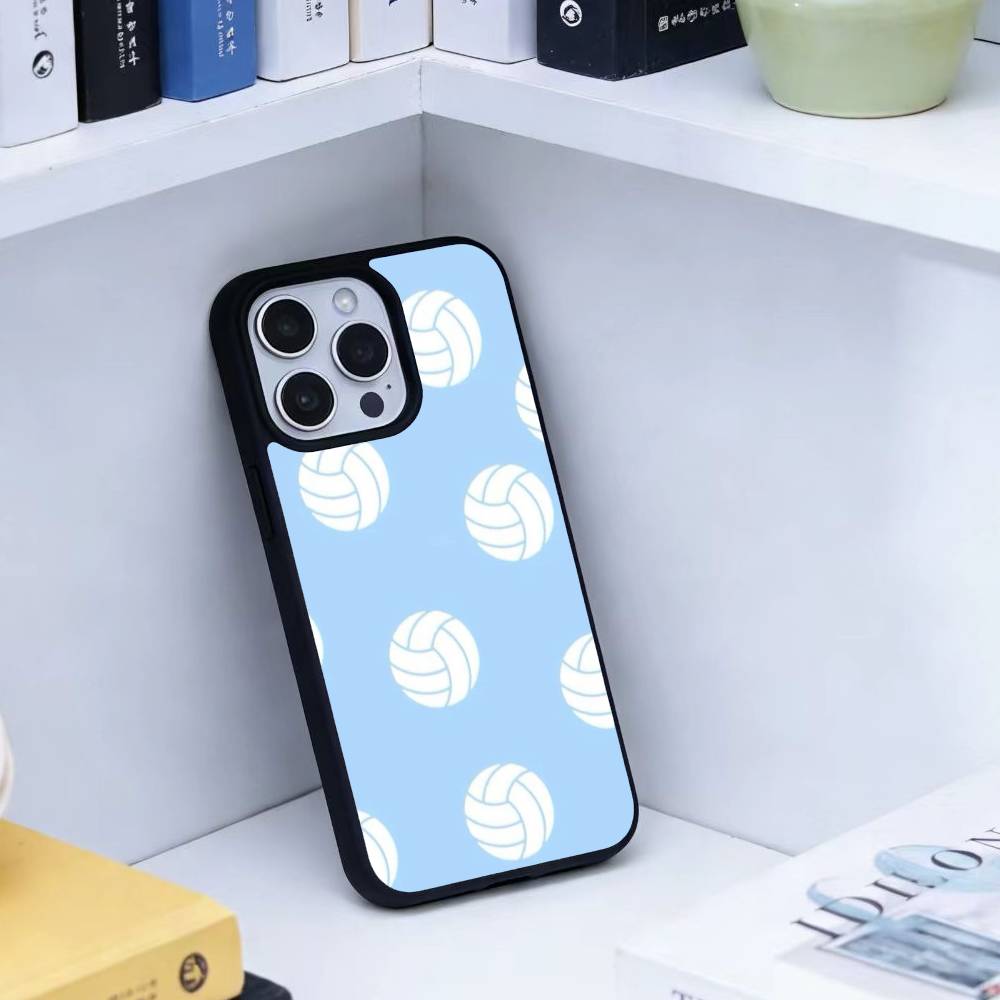 S-Волейбол Расписной Чехол для Телефона Для iPhone 17,16,15,14,13,Pro,Max,Plus,Магнитный Для Беспроводной Зарядки Magsafe