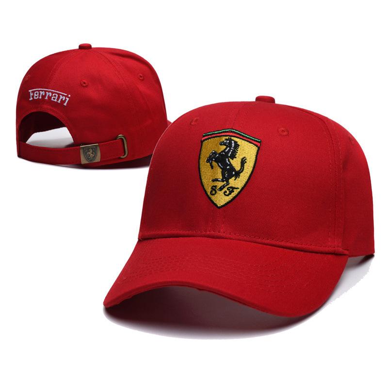 Для Ferrari Логотип Вышитый Автомобильная Бейсболка Весна и Осень Наружные Спортивные Универсальные Регулируемые Повседневные Кепки Кепка от Солнца