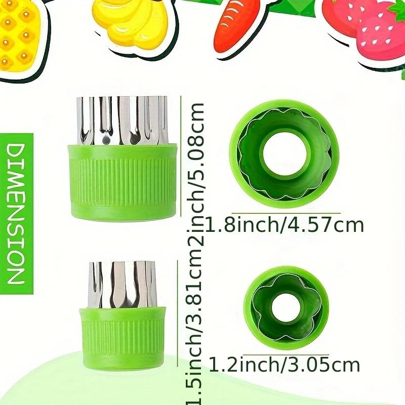 9шт/Набор для нарезки печенья и овощей из нержавеющей стали, мини-формы для тиснения фруктов и печенья для детской выпечки