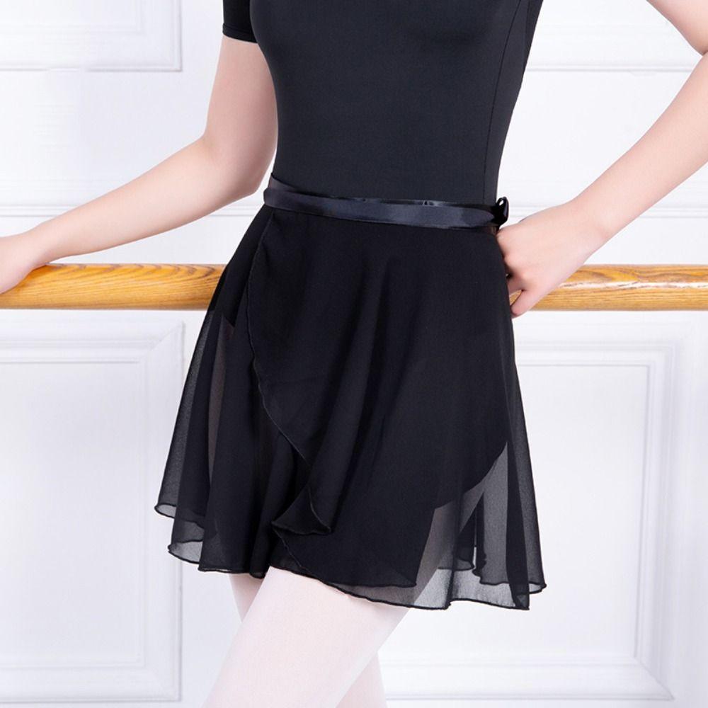 Lace Ballet Dance Skirt Stretchy Gymnastics Wrap Skirt Ballet Dancing Skirt Adult/Children
