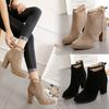 Women Boots Casual Comfortable 2025 Autumn New Female Ankle Boots Fashion Sexy Pointed Woman High-heel Short Boot Botas De Mujer