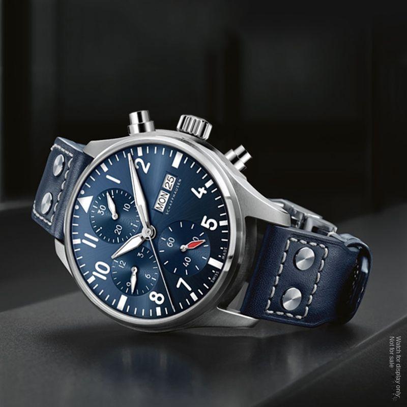 Ремешок для часов 20 мм 21 мм 22 мм для IWC Pilot Spitfire Princekin Mark дерма Черный Коричневый Ремешок из воловьей кожи Складная застежка Ремешок для часов