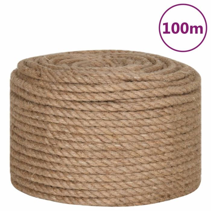 Corde - vidaXL - Jute 100% - 10 mm - 100 m - Écologique et durable