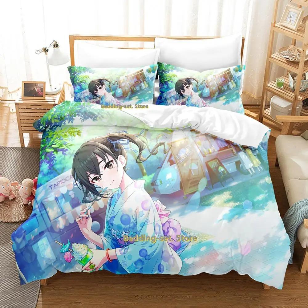 Комплект постельного белья Takafuji Kako Односпальный Полуторный Двуспальный Кинг-сайз Комплект для кровати Взрослый Детский Спальня Комплекты пододеяльников Аниме Девушки Кровать
