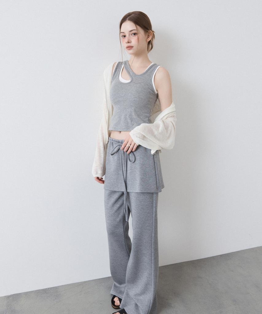 MIXXO Ribbon Skirt Layered Pants_Miwtmg41Ss Miwtmg81Qs