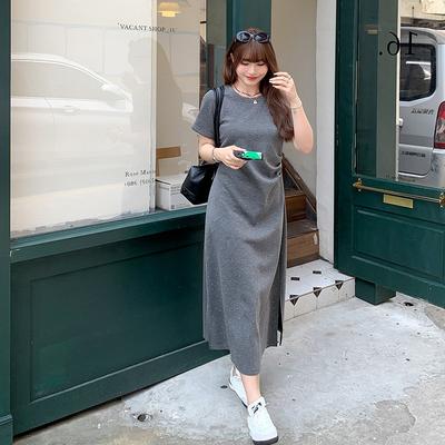 Летнее А-силуэтное платье для женщин со складками и стразами, разработанное для пышных фигур, повседневное платье макси с разрезом на талии, женское платье больших размеров