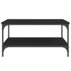  Coffee Table, Black, 80x80x40 Cm, Wood-based Material
