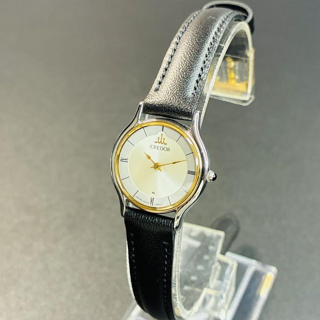 SEIKO Credor 18 карат Кварцевые Золотые и 18 карат Золотые GS KS Формальные Классические Часы [Отличное Состояние, ] Часы, Белые, [2606Ss49]